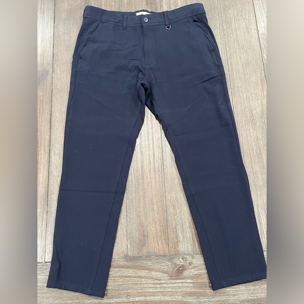 Denim & Flower mens navy blue dress pant size 34